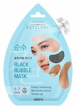 ESTELARE - Маска очищающая пенящаяся черная для лица из Кореи