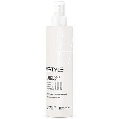 Dott.Solari Cosmetics, Стайлинг-спрей для эффекта растрепанных волос «Морская соль» #STYLE, 200 мл