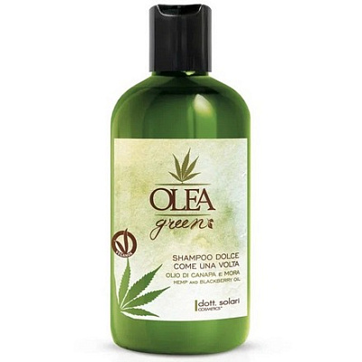 Dott.Solari Cosmetics, Шампунь (VeganOK) для секущихся кончиков волос Olea Green, 300 мл