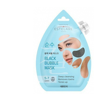 ESTELARE - Маска очищающая пенящаяся черная для лица из Кореи