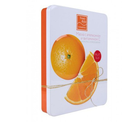 Тканевая маска с апельсином и витамином С Антистресс и омоложение, 30 мл х 7шт Beauty Style