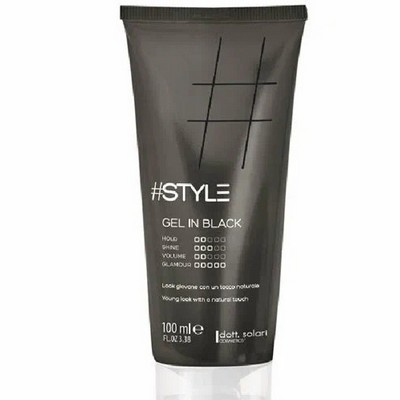 Dott.Solari Cosmetics, Черный гель легкой фиксации #STYLE, 100 мл